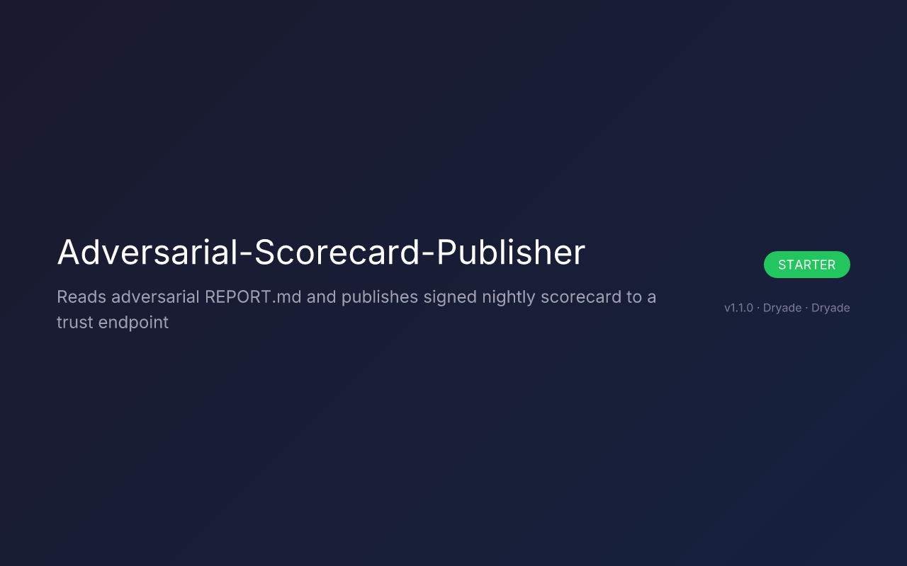 Adversarial-Scorecard-Publisher screenshot 1