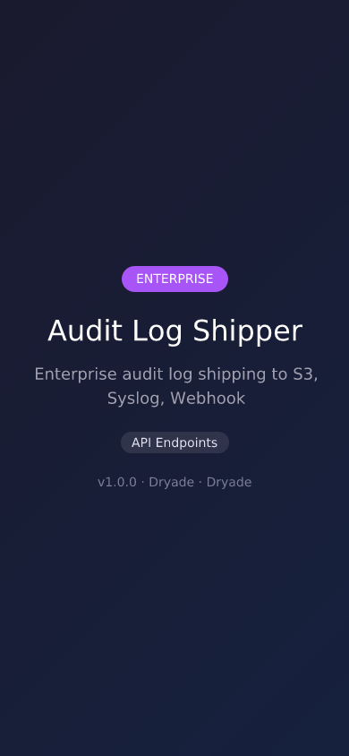 Audit Log Shipper screenshot 2