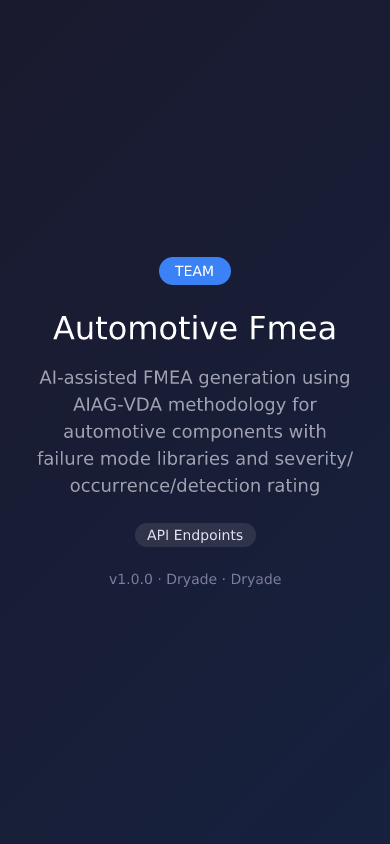 Automotive Fmea screenshot 2