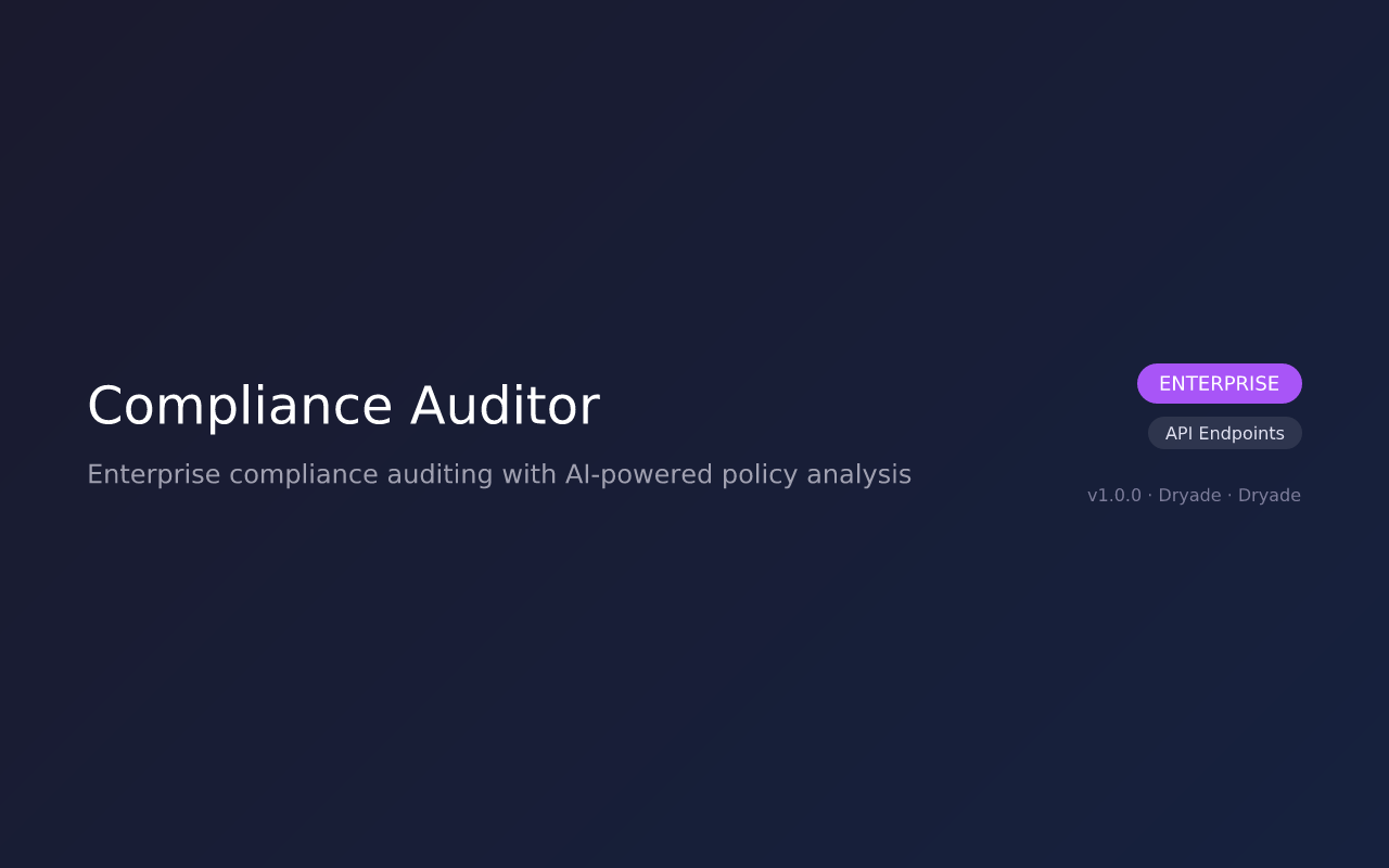 Compliance Auditor screenshot