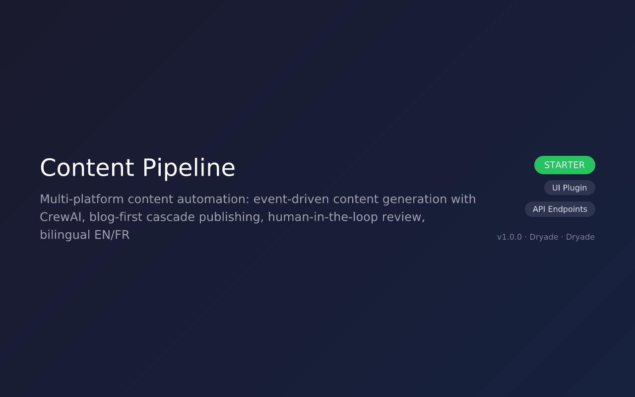 Content Pipeline screenshot
