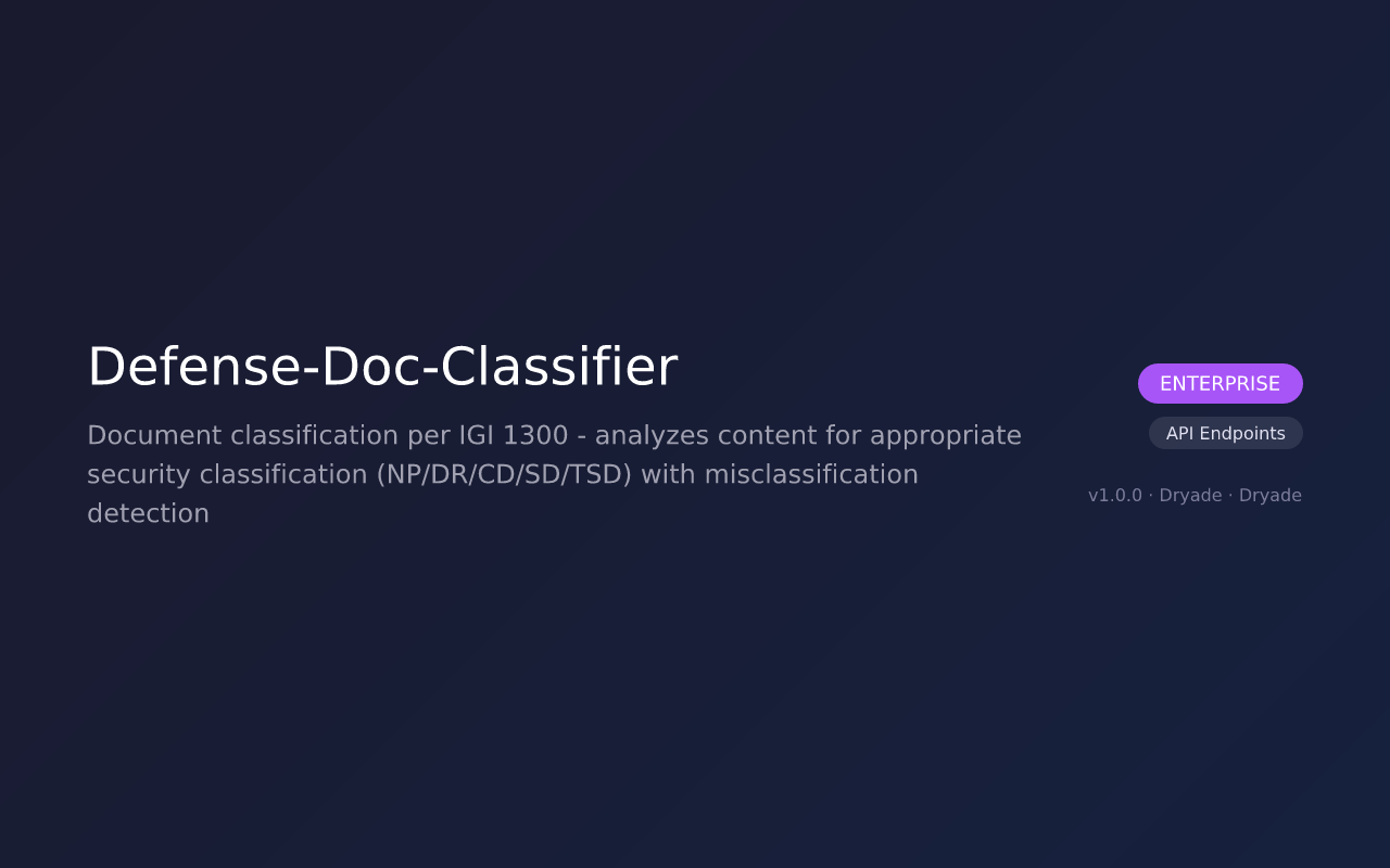 Defense-Doc-Classifier screenshot