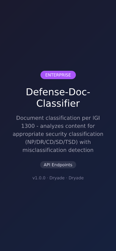 Defense-Doc-Classifier screenshot 2
