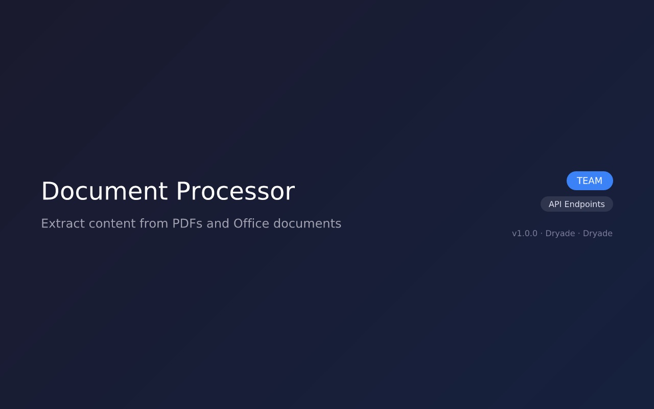 Document Processor screenshot