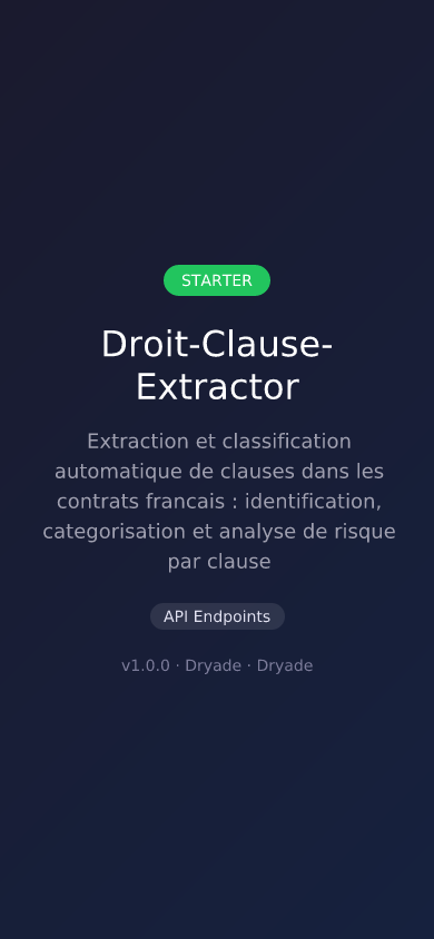 Droit-Clause-Extractor screenshot 2