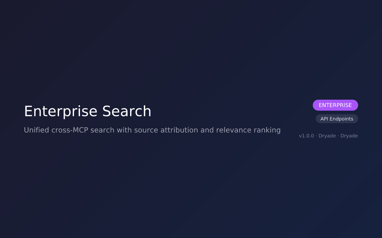Enterprise Search screenshot