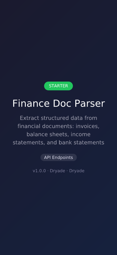 Finance Doc Parser screenshot 2