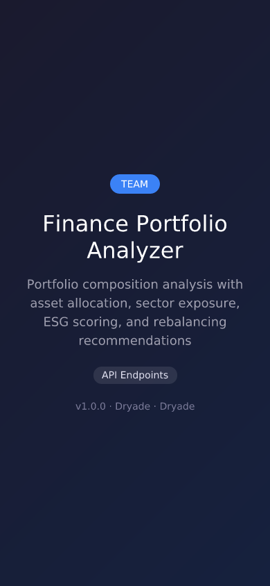 Finance Portfolio Analyzer screenshot 2