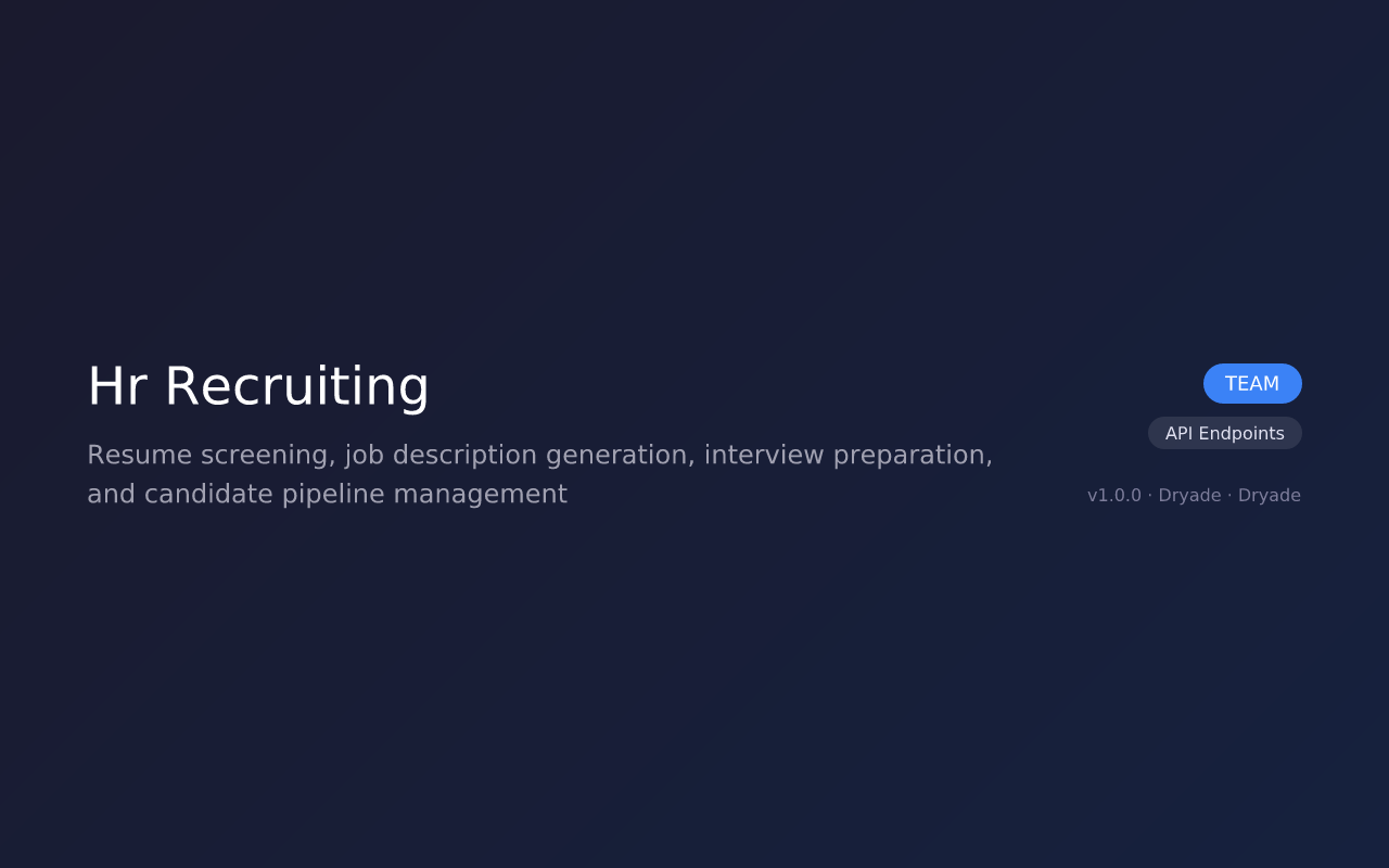 Hr Recruiting screenshot