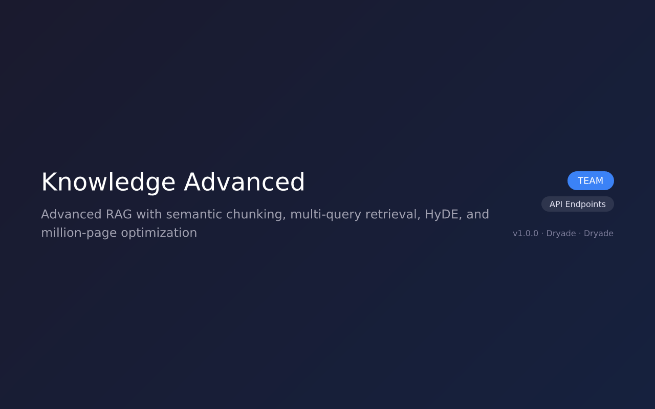 Knowledge Advanced screenshot