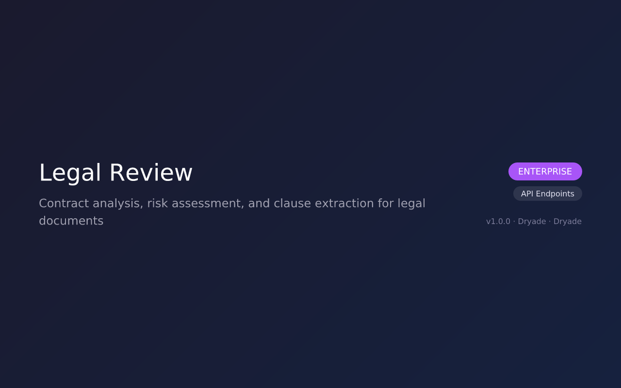 Legal Review screenshot