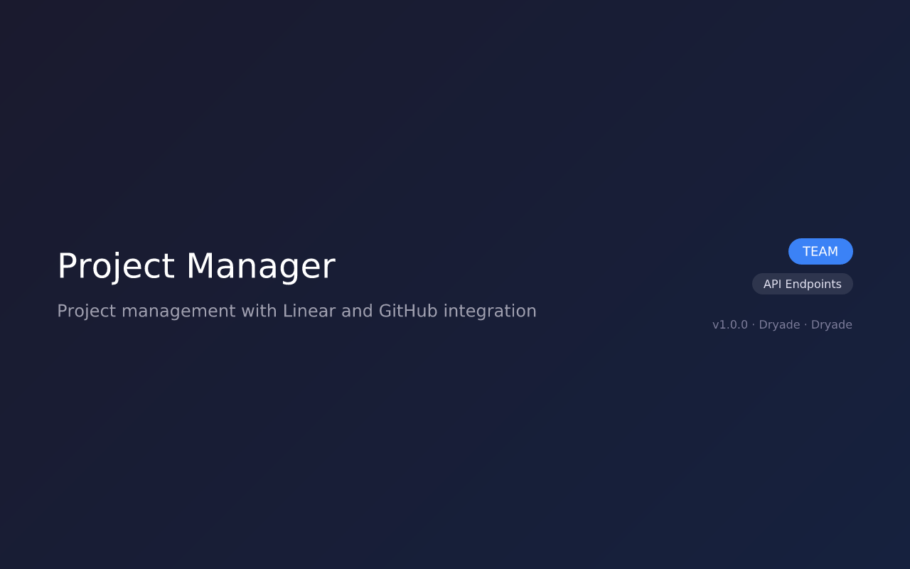 Project Manager screenshot 1
