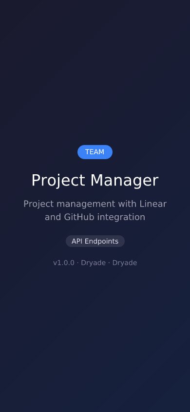 Project Manager screenshot 2