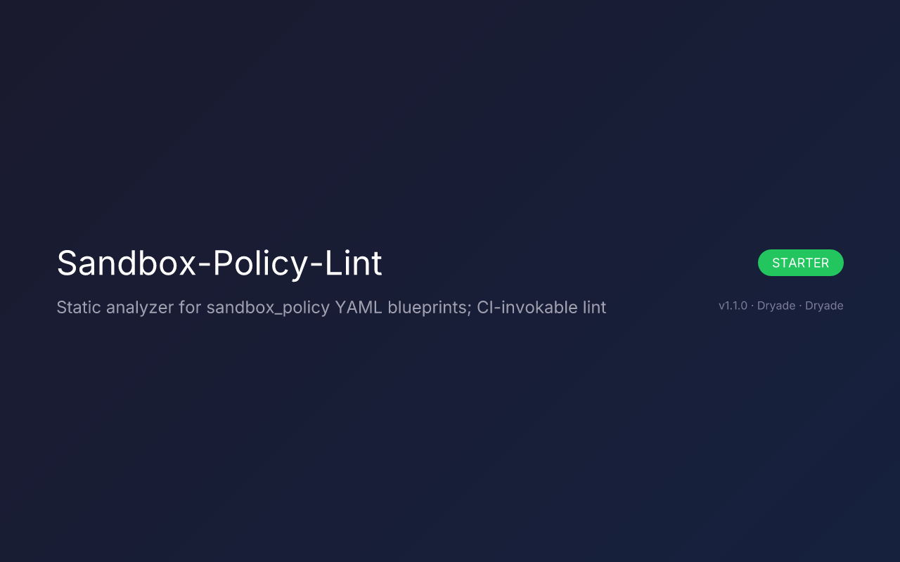 Sandbox-Policy-Lint screenshot 1