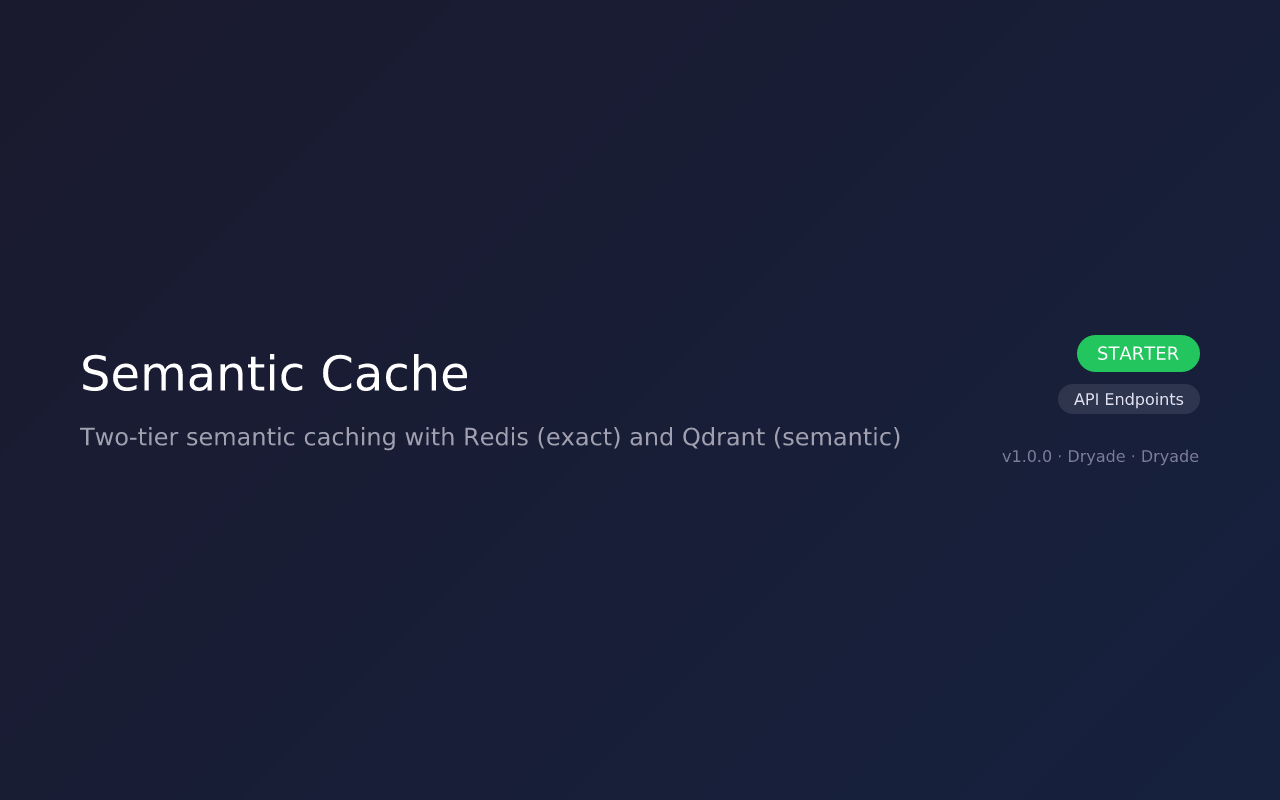 Semantic Cache screenshot 1