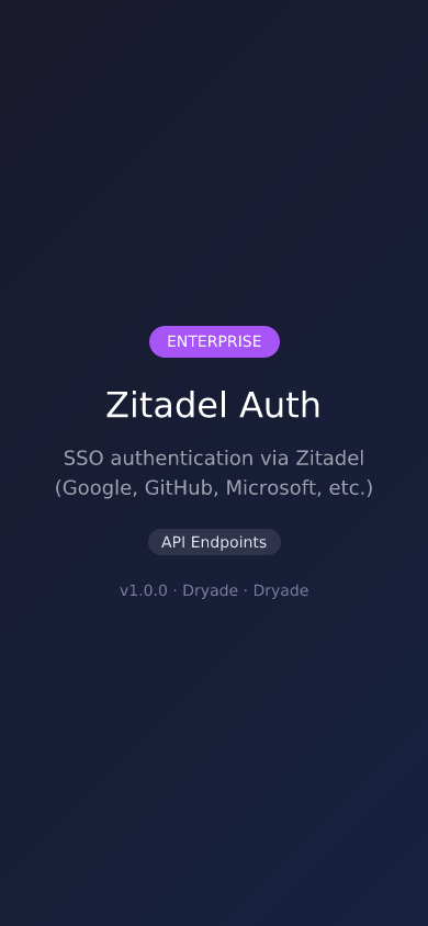 Zitadel Auth screenshot 2